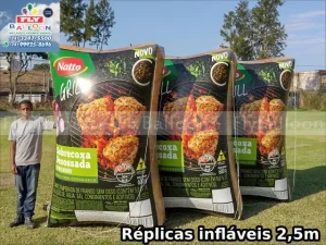 replicas gigantes infláveis promocionais-embalagem sobrecoxa desossada natto grill